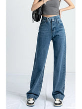 Voguable Women Denim Jeans Loose Wide Leg Full Length High Waist Special Design Straight All-match Spring Summer Fashion Female Trousers voguable