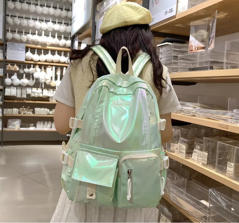 Women All Match Schoolbags Y2k Aesthetic Harajuku Backpacks High-capacity Streetwear Backpack for College Students voguable