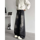 Jeans Men baggy Wide Leg Washed Marble Jeans Vintage Comfort Denim Pant Relaxed Fit Casual Trousers Trend Streetwear Urban Style voguable