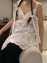 Voguable Korean A-LINE Solid Lace Patchwork All Match Layered Strap Dress voguable