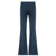 Blue Low Rise Jeans Casual Baggy Straight Denim Pants y2k Streetwear Basic Women Jeans Vintage 90s Trousers Korean Style voguable