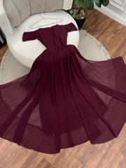 Evening Dress Women Chiffon Off The Shoulder Pleats Prom Gown Wedding Party For Mother dress Customzied voguable