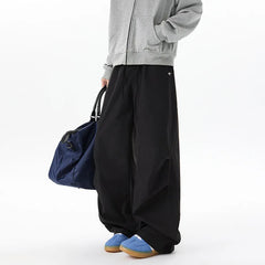 2025New Spring Men Pants Casual Loose Wide Leg Trousers fashion Comfort Fit Floor Sweeping Long Drop Pants Relaxed Streetwear voguable