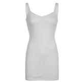 V-Neck Spaghetti Strap Double Layer Sundress mysite
