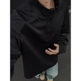 Spring Hoodie Men Casual Stand Up Collar Sweatshirt Men Streetwear Korean Loose Pullover Hoodie Mens Hoody Plus Size 4XL voguable