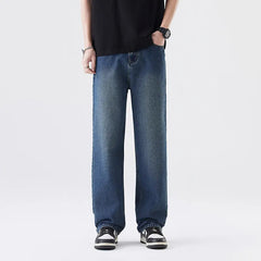Blue Baggy Jeans Men Fashion Casual Retro Straight Jeans Men Streetwear Hip-hop Loose Vintage Jeans Mens Denim Trousers M-3XL voguable
