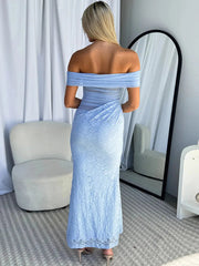 Off-shoulder Strapless Sexy Maxi Dress Women Summer Fashion Sleeveless Backless Lace See Through Club Party Long Dress voguable