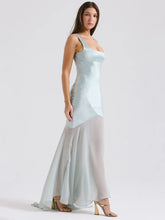 Articat Elegant Women Spring High Chiffon Splicing Dress Slim Backband Wrapped Hip Forged Face Dress Elegant Floor Evening Dress voguable