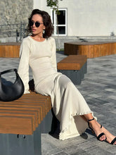 TARUXY Knitted Backless Long Dress For Women Ruffled Lace Up High Waist Maxi Dresses Femme Party Elegant Bandage Fashion Dress voguable