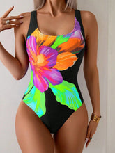 Voguable Sexy Print High Waist Tight One Piece Swimsuit Women Beach Vacation Bikinis New All Season Backless One Piece Swimsuit voguable