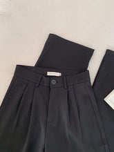 Voguable High Waist Women Suit Pants Fall Straight Office Ladies Korean Fashion Trousers Casual Button Loose Female Black Pants New voguable