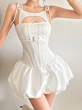 Voguable Sexy Hollow Out Ball Gowns Party Dresses for Women Summer Fashion Slim Spaghetti Straps Backless Birthday Dress Bodycon Y2K voguable