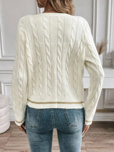 Women's Minimalist round Neck Long Sleeve Knitted Cardigan Sweater New Style Comfortable Soft Material Fashionable Outerwear voguable