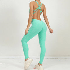 Voguable Women's Yoga Rompers One Piece Tummy Control Jumpsuit Padded Sports Bra Romper Fitness Sportwear voguable