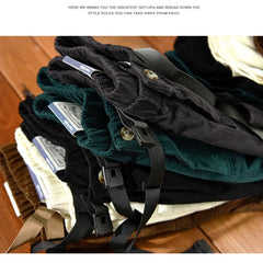 Voguable Autumn New 100% Cotton Corduroy Pants Men Clothing Casual Cargo Men Zipper Joggers Men Trousers voguable