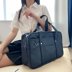 Japanese two-dimensional student JK uniform bag girl PU schoolbag COS wear-resistant waterproof one-shoulder Messenger handbag voguable