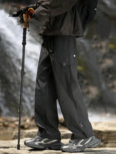 Voguable Outerwear Hiking Waterproof Black Cargo Pants Men Wide Leg Straight Casual Long Trousers Loose Motorcycle Parachute Track Pants voguable