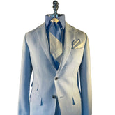 Voguable Sober Men's Suit 2 Pieces Blazer Pants Bow Collar Single Breasted Buckle Business Work Wear Wedding Prom Costume Size Color voguable