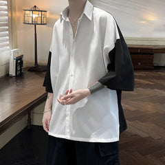 Summer Short Sleeve Shirt Men Fashion Oversized Ice Silk Shirt Men Streetwear Loose Casual Shirts Mens Hawaiian Shirt M-3XL voguable