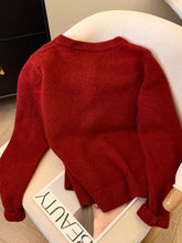 Cute Bow Women Cardigan Long Sleeve Lazy Wind Sweet Knitted Sweater Casual Loose Preppy Style Vintage Lady O Neck Fall Tops voguable