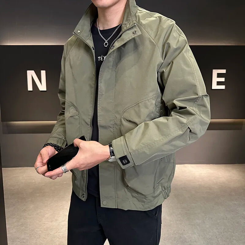 Outdoor lapel Jackets Men Spring sport casual Tactical Windproof jacket men Army Combat Jackets Mens Bomber Coats