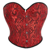 Voguable New Stylish Short Torso Waist Trainer Corset Bustier Crop Tank Top Corselet Pink White Green Red Beige Korset voguable