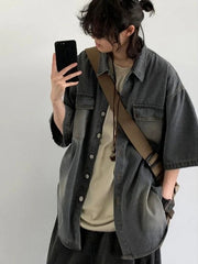 Voguable Harajuku Subculture Short Sleeve T Shirt Men Street Fashion Casual Loose vintage Tops Daily Outfits Men Trendy Coats New voguable