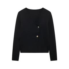 Autumn New Women's Clothing Style Slimming Asymmetric Design Knitted Coat Small Folded Splicing Skirt Set Pbong