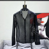 Voguable Summer Trendy Ice Silk Loose Fit Men's Short Sleeve Shirt Half Sleeve Ice Silk Draping Standard Style Cotton Polyester Blend voguable