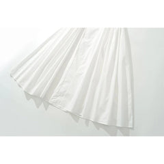 YENKYE New Women Midi Long White Tank Dress Sexy Sleeveless Low Waist Elegant Holiday Party Dresses Female Cotton A-line Robe voguable