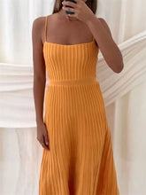 Backless Ribbed Maxi Dress For Women Summer New Holiday Party Stretch High Waist Bodycon Maternity Dresses Knit Sundress voguable