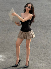 Weird Puss Patchwork Lace Dress Women Sexy Thin Wrap Bubbles Hem Sleeveless Backless Summer Midnight Skinny Street Mini Bodycon voguable