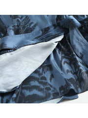 Voguable New Women Floral Print Wrap Shirt Long Sleeve With Belt Ladies Spring Vintage Blouse Tops voguable