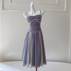 Fashion Women Dress Sleeveless Strapless Lace Patchwork Female Summer Party Dresses New Tide 3QW1315 voguable