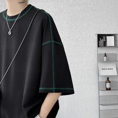 Summer Short Sleeve T-shirt Men Fashion Casual White Oversized T Shirt Men Streetwear Hip Hop Loose O-Neck Tshirt Mens Top S-2XL voguable