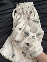 High Waist Wide Leg Pants Women Summer Loose Butterfly Print Female Casual Pants Y2K Korean Drawstring Floor Length Trousers voguable