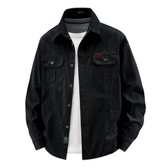 New Long Sleeved Shirt Men Handsome Spring Autumn Style Trendy Shirts Brand Loose Cotton Workwear Top Autumn Casual Lapel Shirt voguable