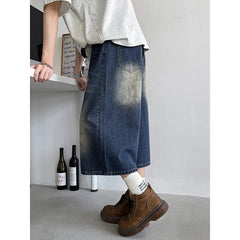 Loose Fit Cropped Jeans Elastic Drawstring Waist Stretch Denim Casual Wear Comfort Men Baggy Denin pants man Fashion Trendy voguable