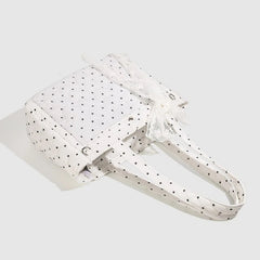 Streetwear Vintage All Match Transparent Ita Bags Casual Fashion Y2k Aesthetic Dots Underarm Bag Trendy Women Shoulder Handbags voguable