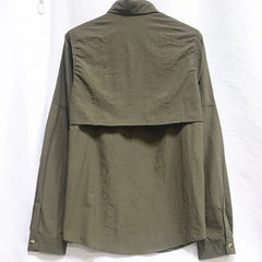 Camisa para hombres 2024 Spring/Summer New Long sleeved Short sleeved Classic Polo Collar Shirt Top Pocket Men's Casual Shirt voguable