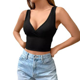 Voguable Sexy Pure Desire Sling European and American Women's Halter Vest backless Hot Girl Bottoming Top lollapalooza outfit spring outfits voguable