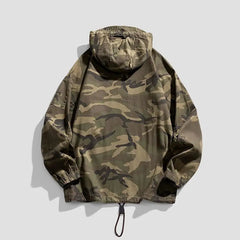 American Camouflage Hoody Mountaineering Suit Work Jacket Men's Hooded Jacket Spring Autumn Hip-hop Handsome Jacket voguable