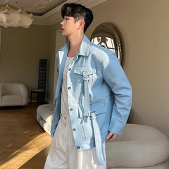 Voguable Spring Trendy Detachable Splicing Niche Design Casual Jacket Men's High Street Fashion Coat 2024 Original Clothes voguable