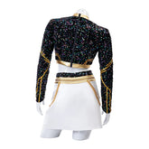 KPop Zoey Cosplay Costume Wig Shoes Black Coat Singing Suit Song-Promotion Costume Women Halloween Party Role Playing Outfit voguable