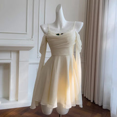 Fashion Solid Color Dress Women's Swinging Collar Flare Sleeve A Line Dresses 2025 Summer New Tide 3QW1330 3QW1330 voguable