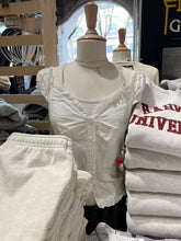 Ruffles White Basic Blouse Top for Woman Summer Folds Single Breasted Sleeveless Tank Tops Casual Cotton Vest Y2k Sweet Camisole voguable