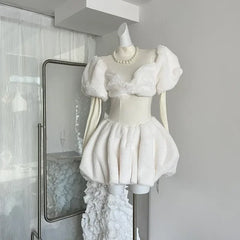 Voguable Winter Luxury Long Sleeve Sheath Patchwork Midi Dresses Women Elegant Casual Turtleneck A-Line Evening Dress voguable