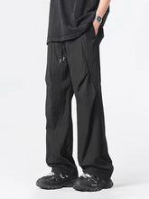 Voguable Techwear Parachute Lce Silk Pants Men Wide Leg Trousers Male Quick Drying Streetwear Loose Oversize Korean Hip Hop voguable