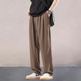 Voguable Draped and Casual New Loose Iron-free Draped Straight Suit Trousers voguable