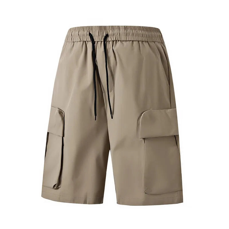 Voguable Men's Cargo Drawstring Shorts with Multi-Pockets Durable Workwear Outdoor and Casual Comfortable and Stylish, Summer Streetwear voguable